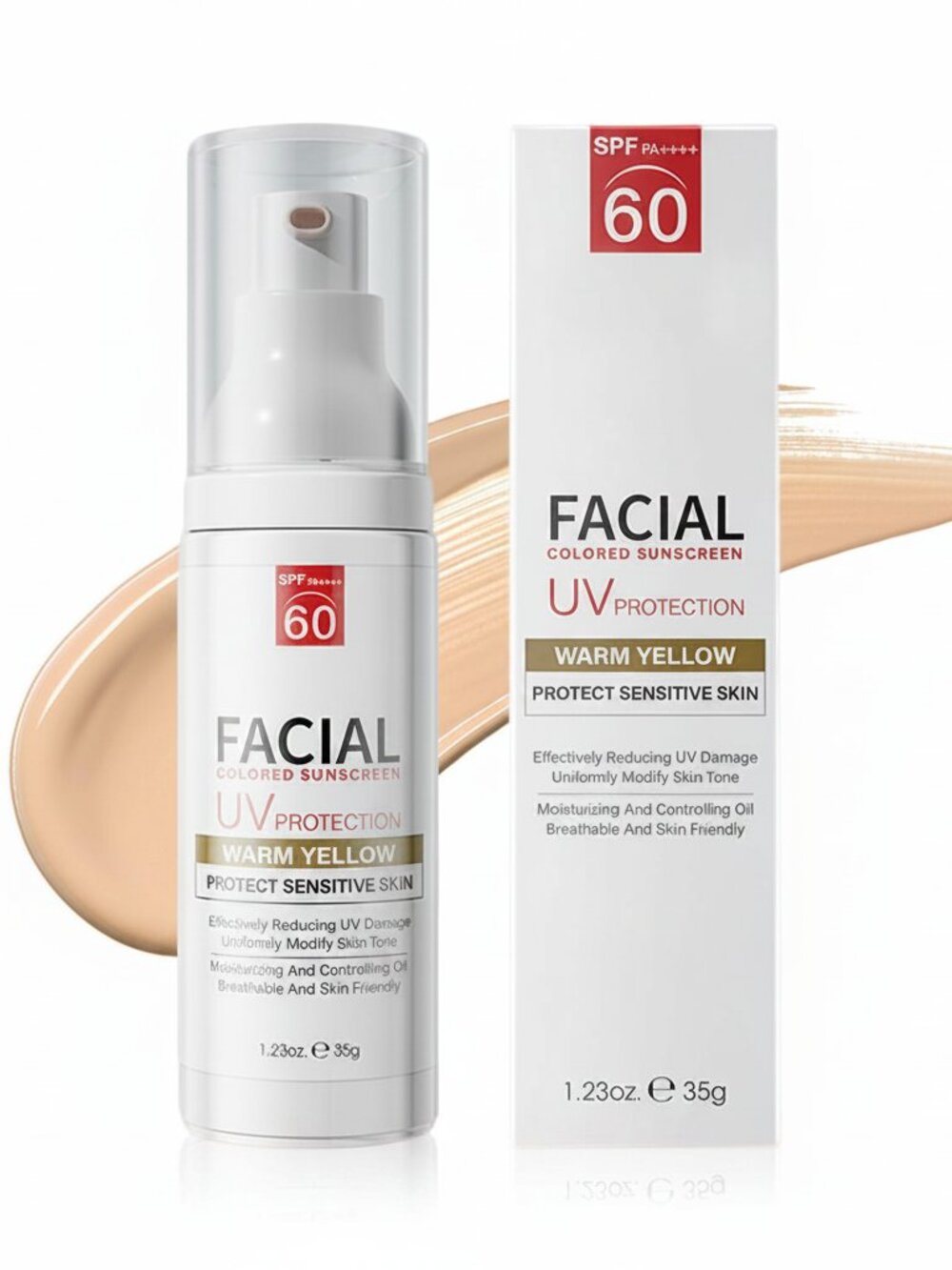 Tinted Mineral Sunscreen SPF 60 – Hydrating Lightweight SPF Moisturizer